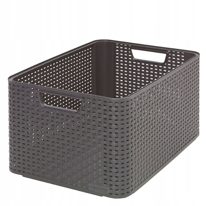 

Koszyk Curver Style L Szary Pojemnik Kosz Rattan