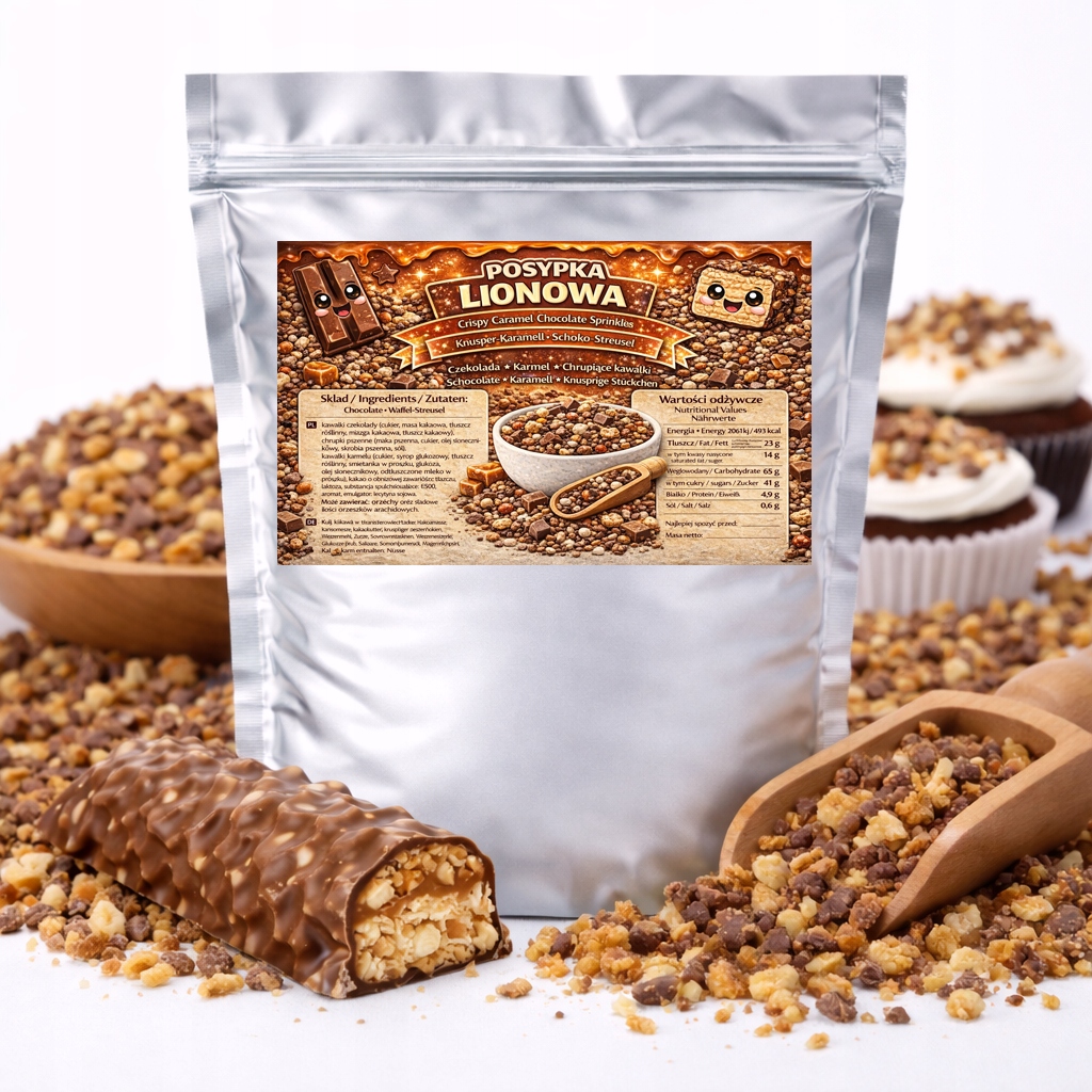 Levně Posypka typu Lion – posypka na koláče, dorty, zmrzlinu a dezerty 200 g