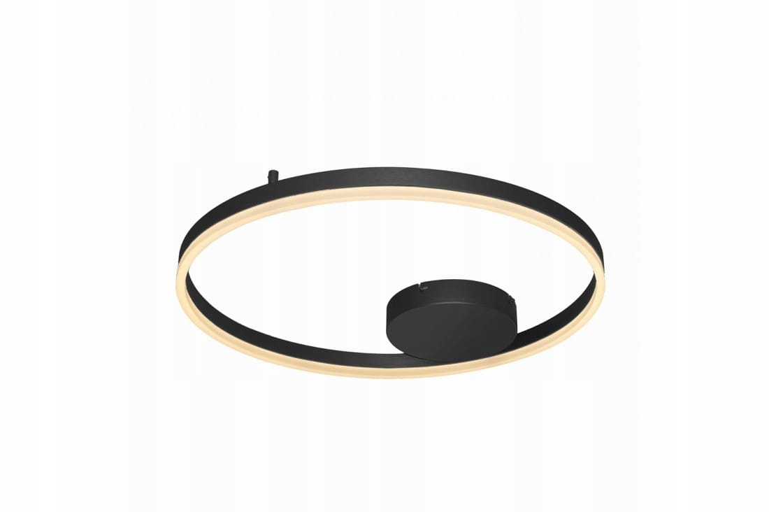 Čierny Ring na strop Halo 60 cm Top Led 3000K do kancelárie open space recepcia