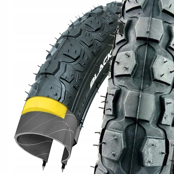 Black opona rowerowa 16" x 2,125 50-305 wkładka antyprzebicie rowerek