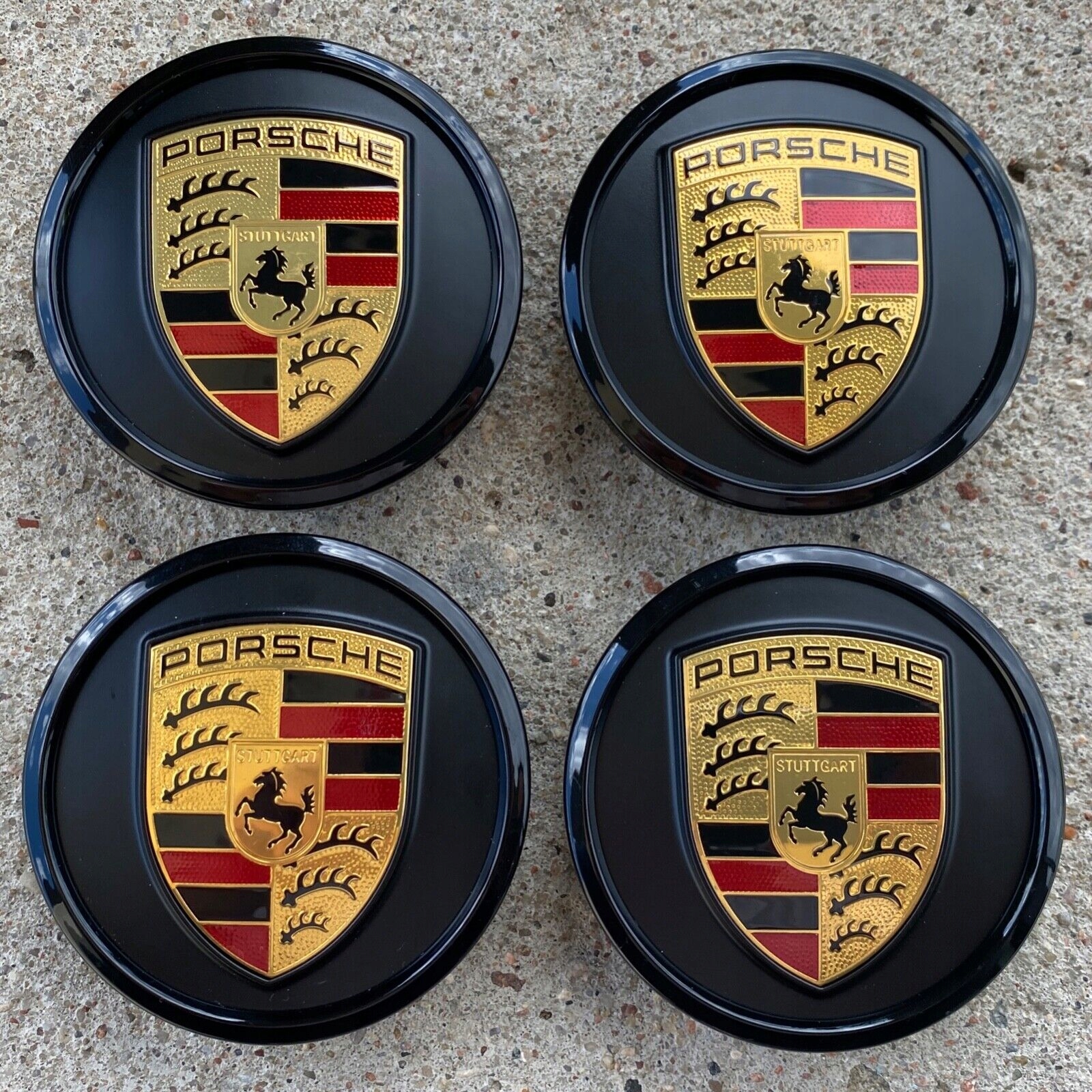 Krytky diskov Porsche Panamera Taycan 9J1601151D TP0 čierne matné 76 mm