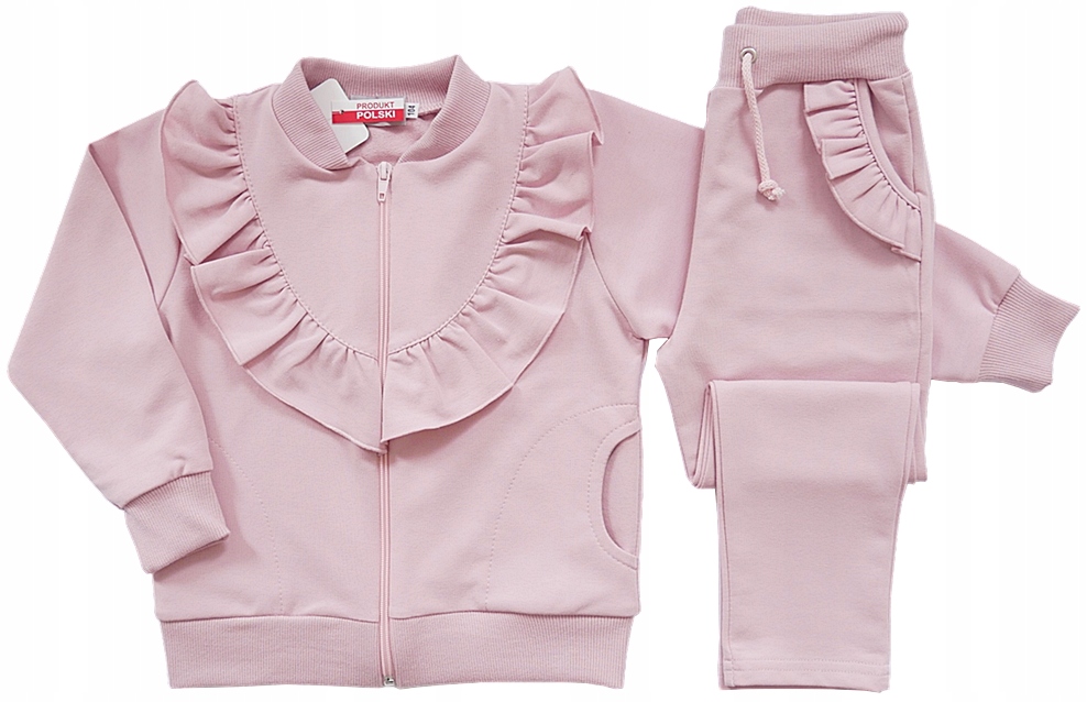 

Dres dla Dziewczynki z Falbankami 122 różowy