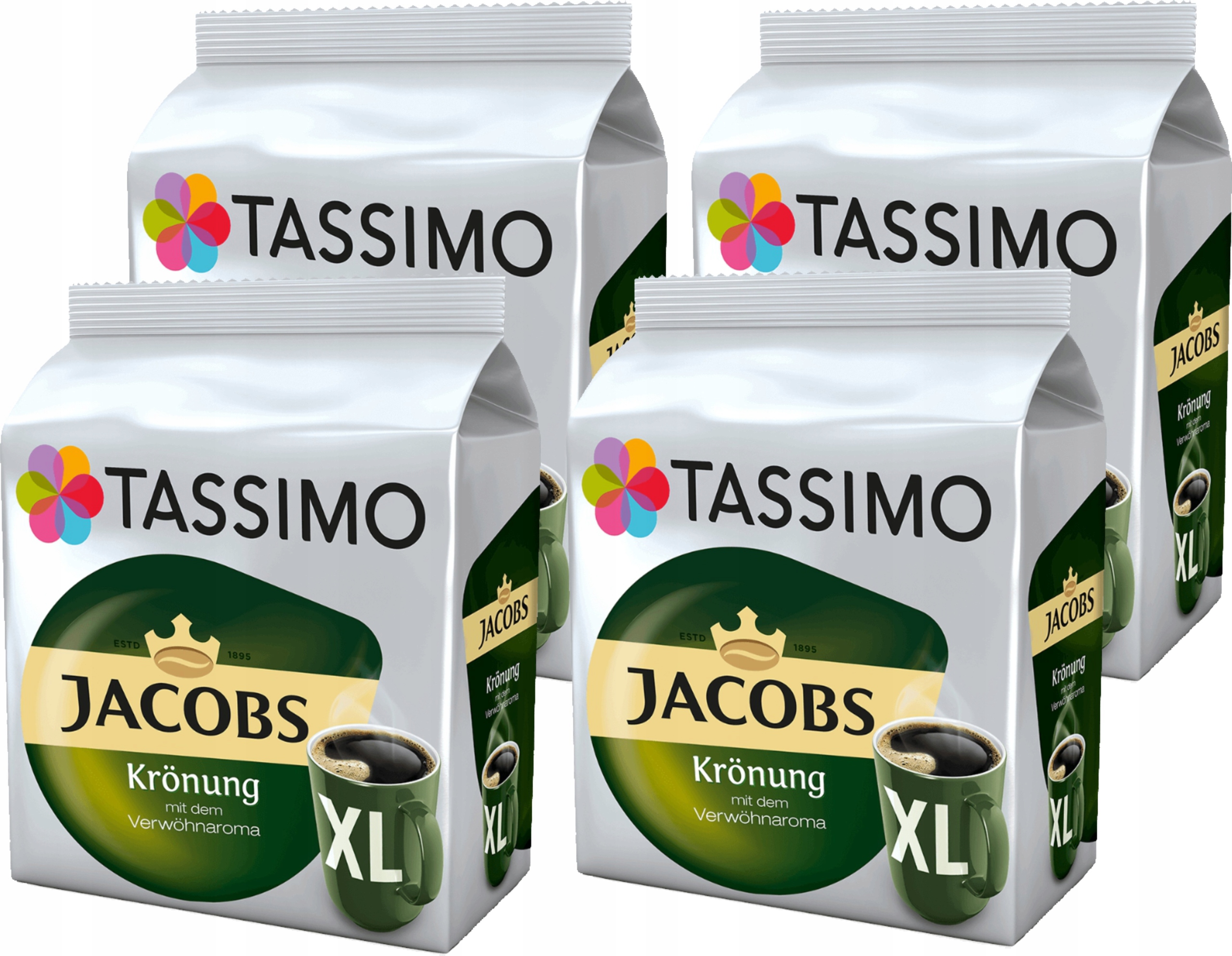 Levně Kapsle Tassimo Jacobs káva Krönung XL 4 x 16 kusů