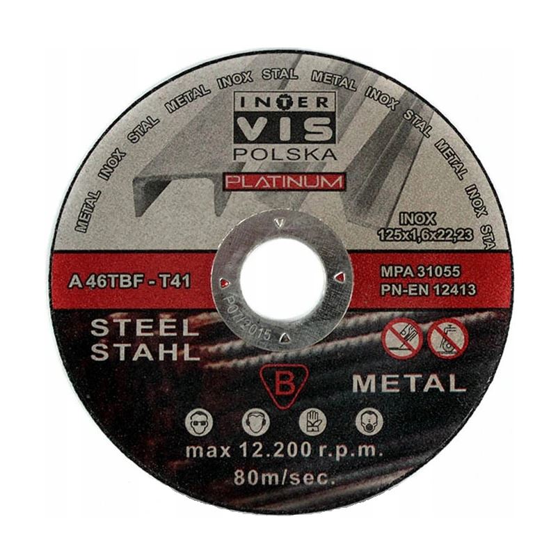 

Tarcza Do Cięcia Metalu Stali Blachy IV 125/1,6