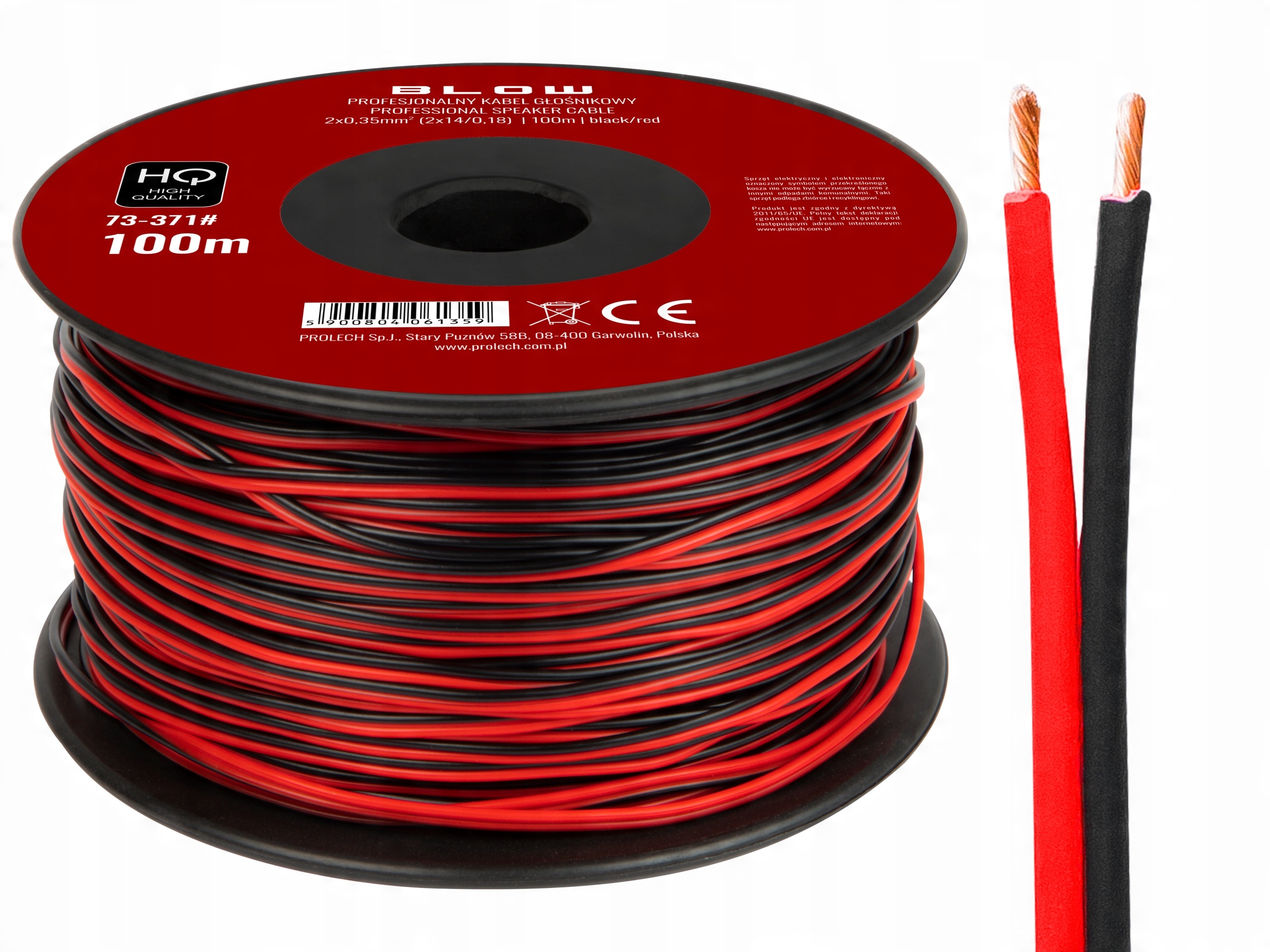 

Kabel przewód głośnikowy Blow Hq 2x0,35mm 100m