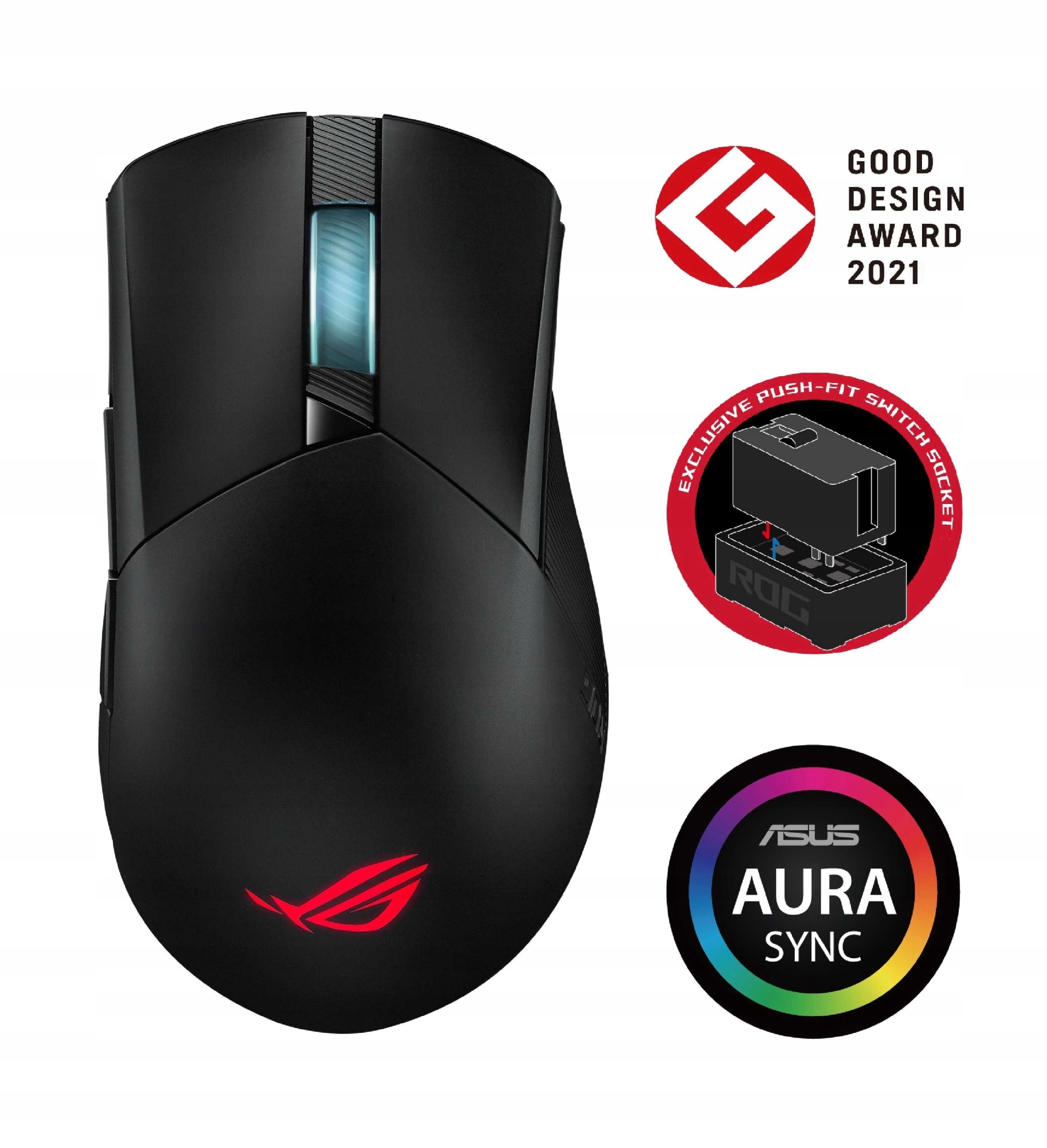 Asus Rog Gladius III Wireless Aimpoint čierna