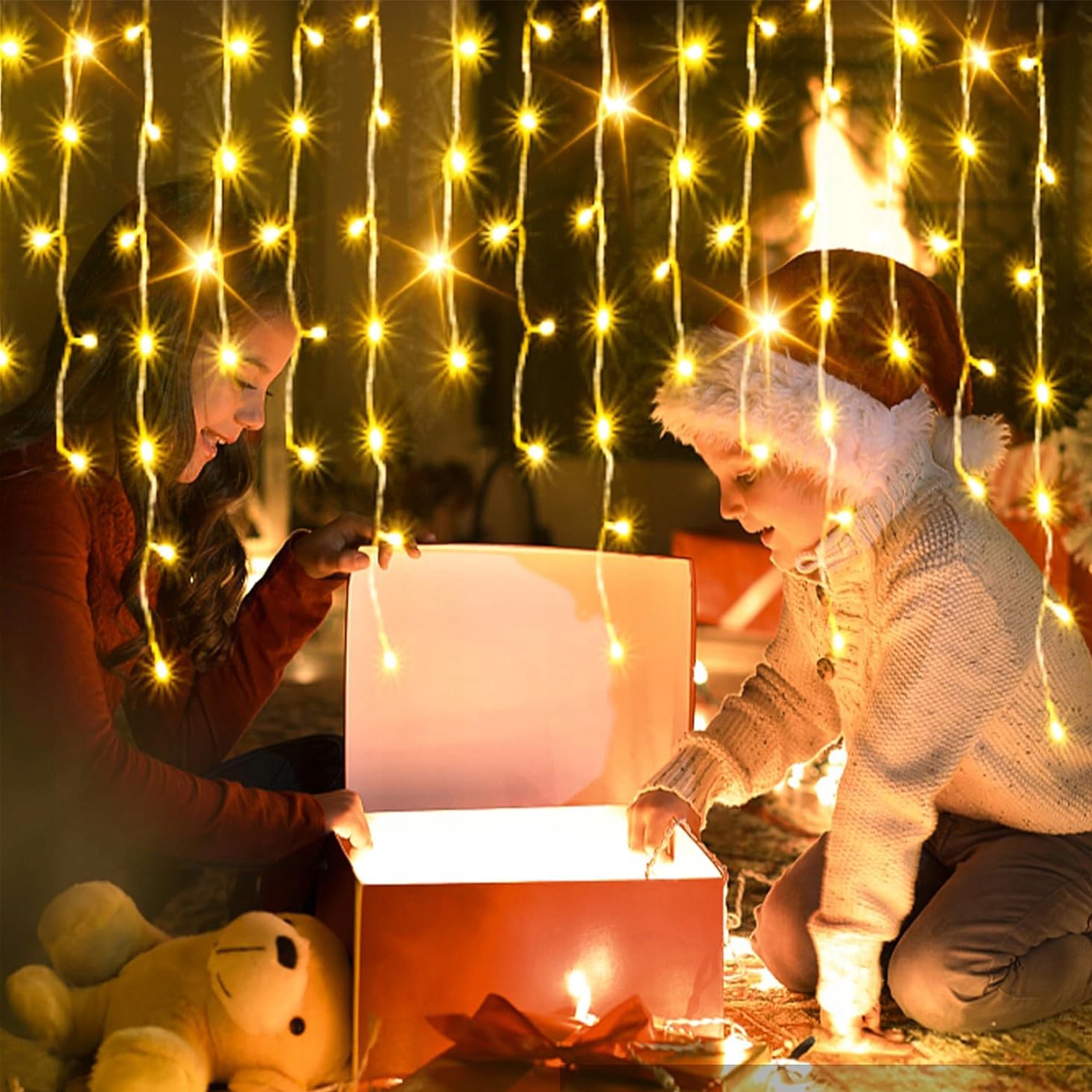 SOPLE 300 LED LAMPKI CHOINKOWE ŚWIATEŁKA ZEWNĘTRZNE WEWNĘTRZNE BIAŁE CIEPŁE Zasilanie sieciowe