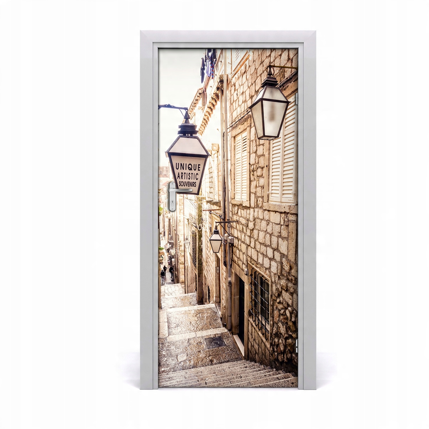 

Fototapeta samoprzylepna Drzwi Ulica stare miasto