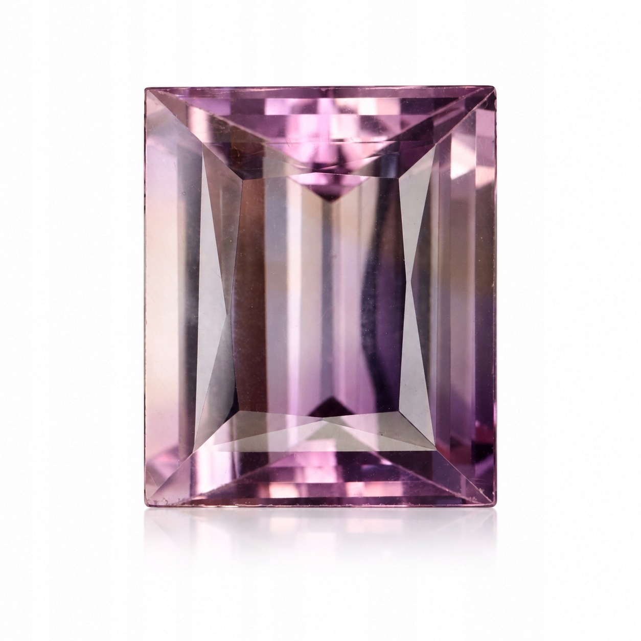 Přírodní Ametryn 24.26 ct Bageta Bolívie VVS2 certifikát Wbd