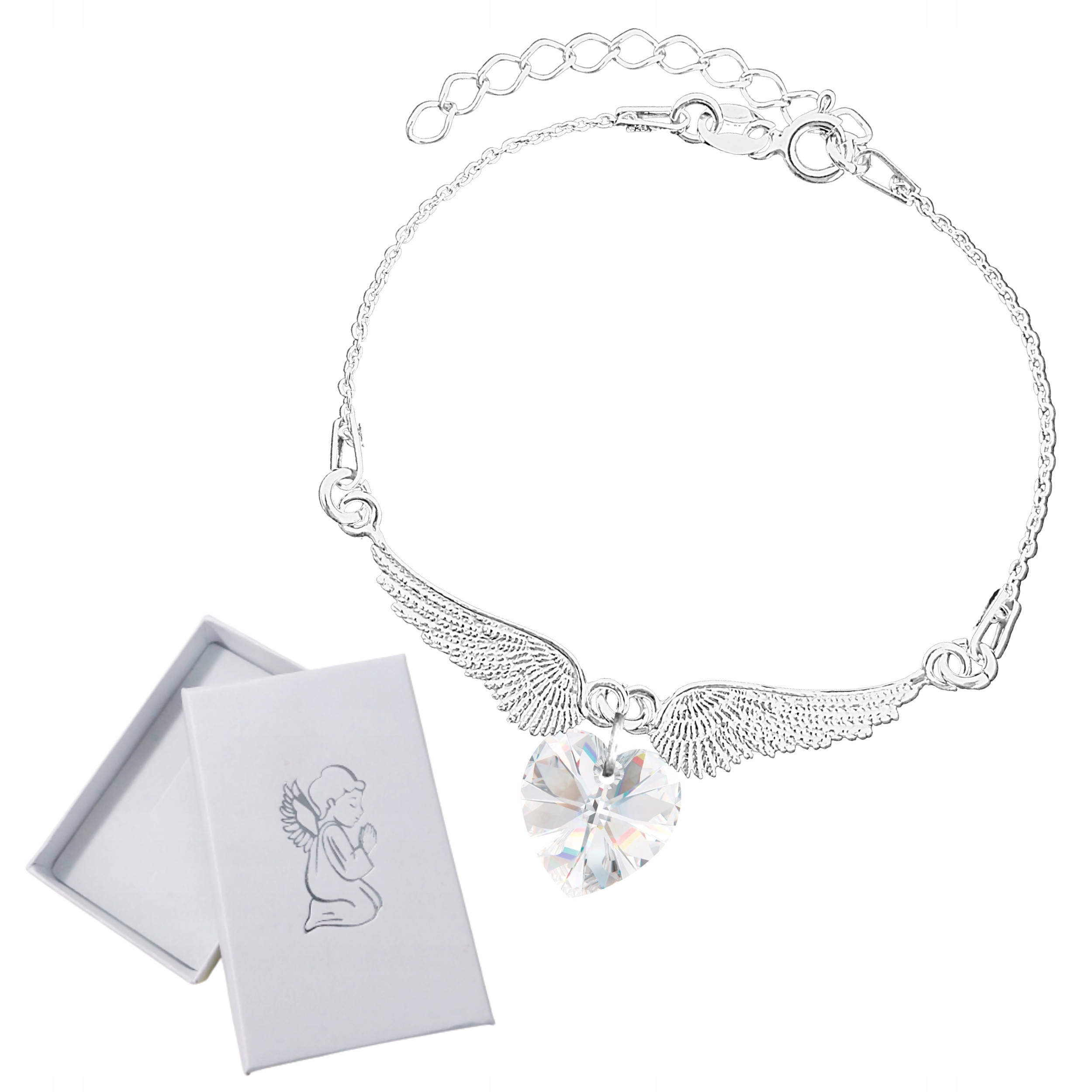 Srebrna Bransoletka Komunia Chrzest Srebro 925