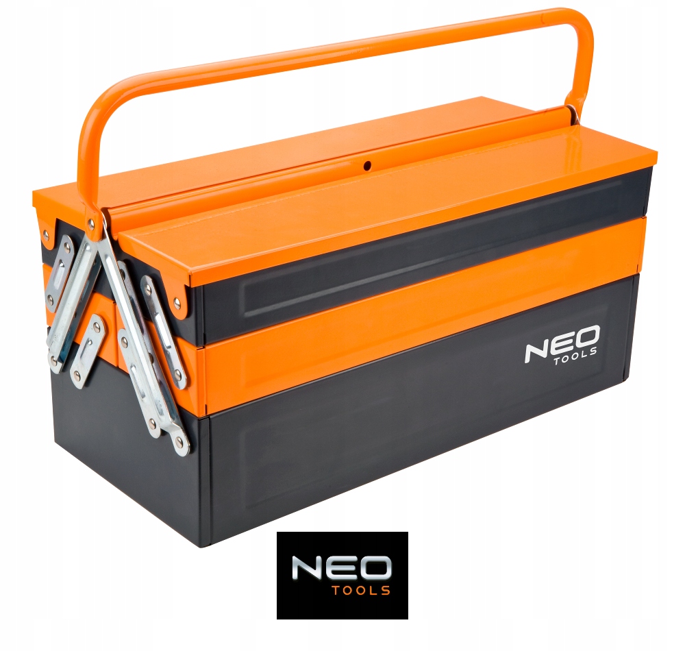 NEO SKRZYNKA NARZĘDZIOWA METALOWA WIELOPOZIOMOWA PRZENOSZENIA 455mm 84-100 Marka Neo Tools