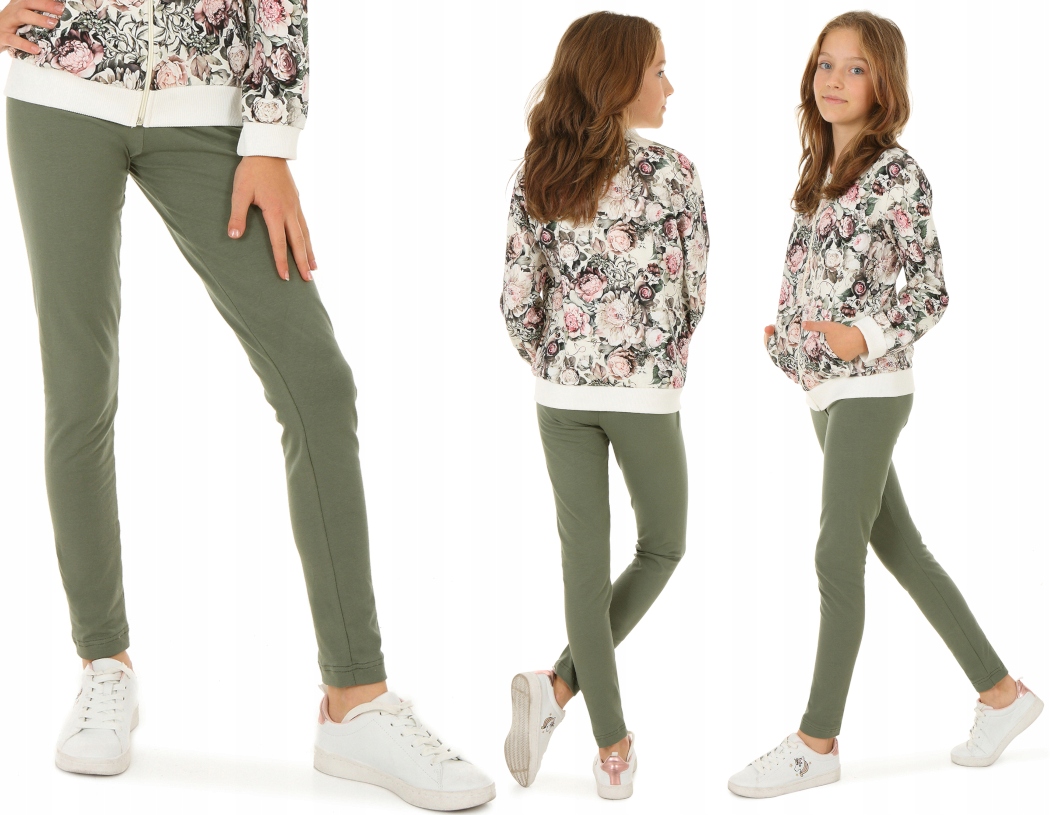 

Kolorowe getry, klasyczne leginsy 122 Khaki