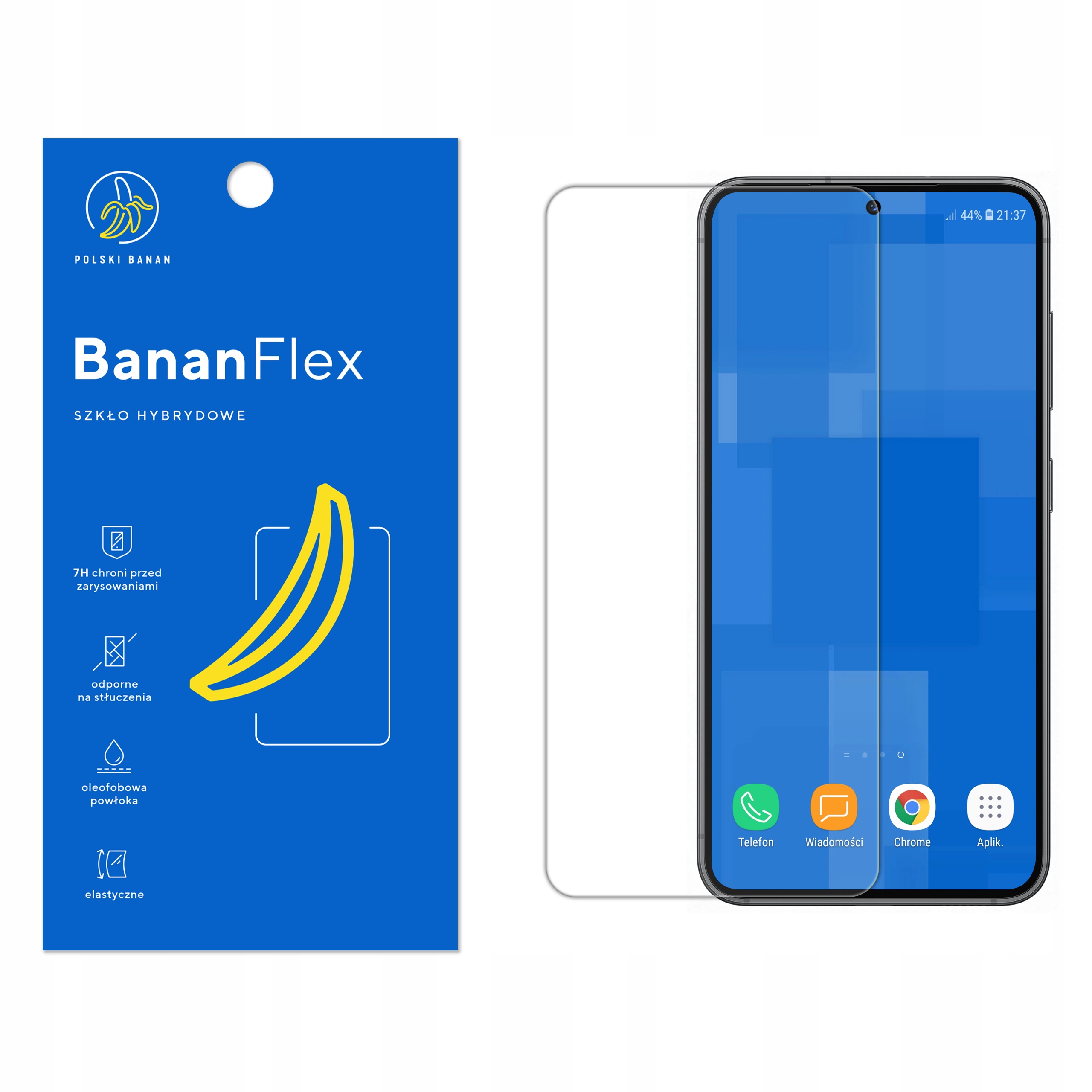 

Szkło Hybrydowe Polski Banan 7H do Samsung S23