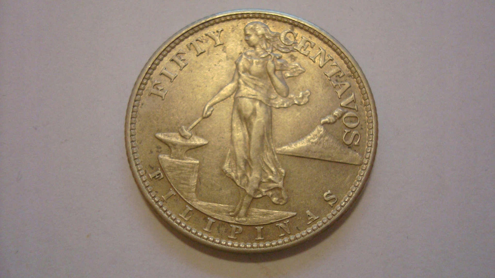 Moneta Filipiny 50 centavos 1944 S stan 1-