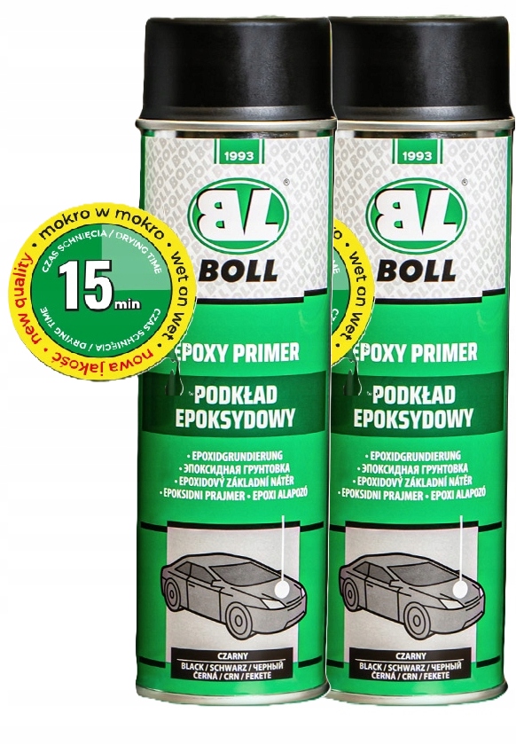 Podkład Epoksydowy 2 x 500ml farba epoksydowa czarny Boll