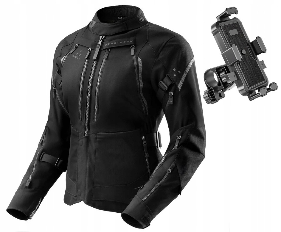 Rebelhorn Dámska Motocyklová Bunda Hardy 3.0 Black XL, držiak zdarma