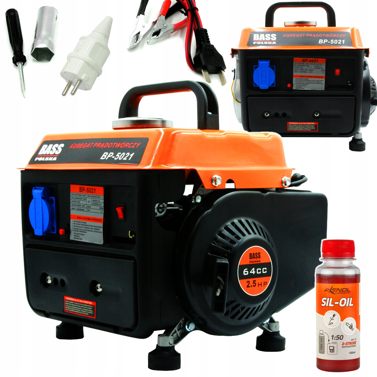 

Bass Agregat Prądotwórczy Prądnica Generator 1000W