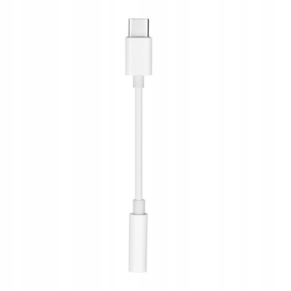Adapter Aux Typ C (męski) do Jack 3,5 mm (żeński) biały