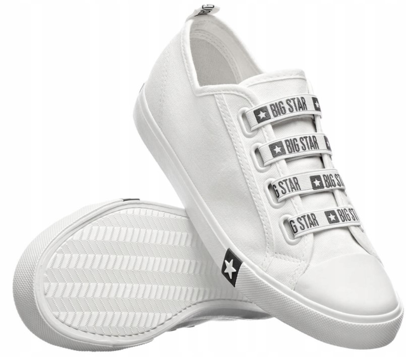 

Trampki damskie Big Star białe Slip-On HH274094 39