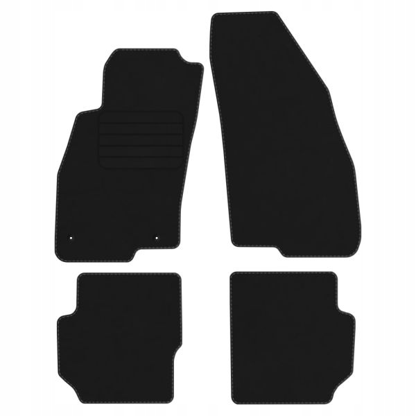 

Fiat Punto Evo 3d 09-11 Dywaniki welur czarne Eko