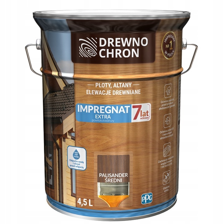 DREWNOCHRON Impregnat EXTRA palisander średni 9L