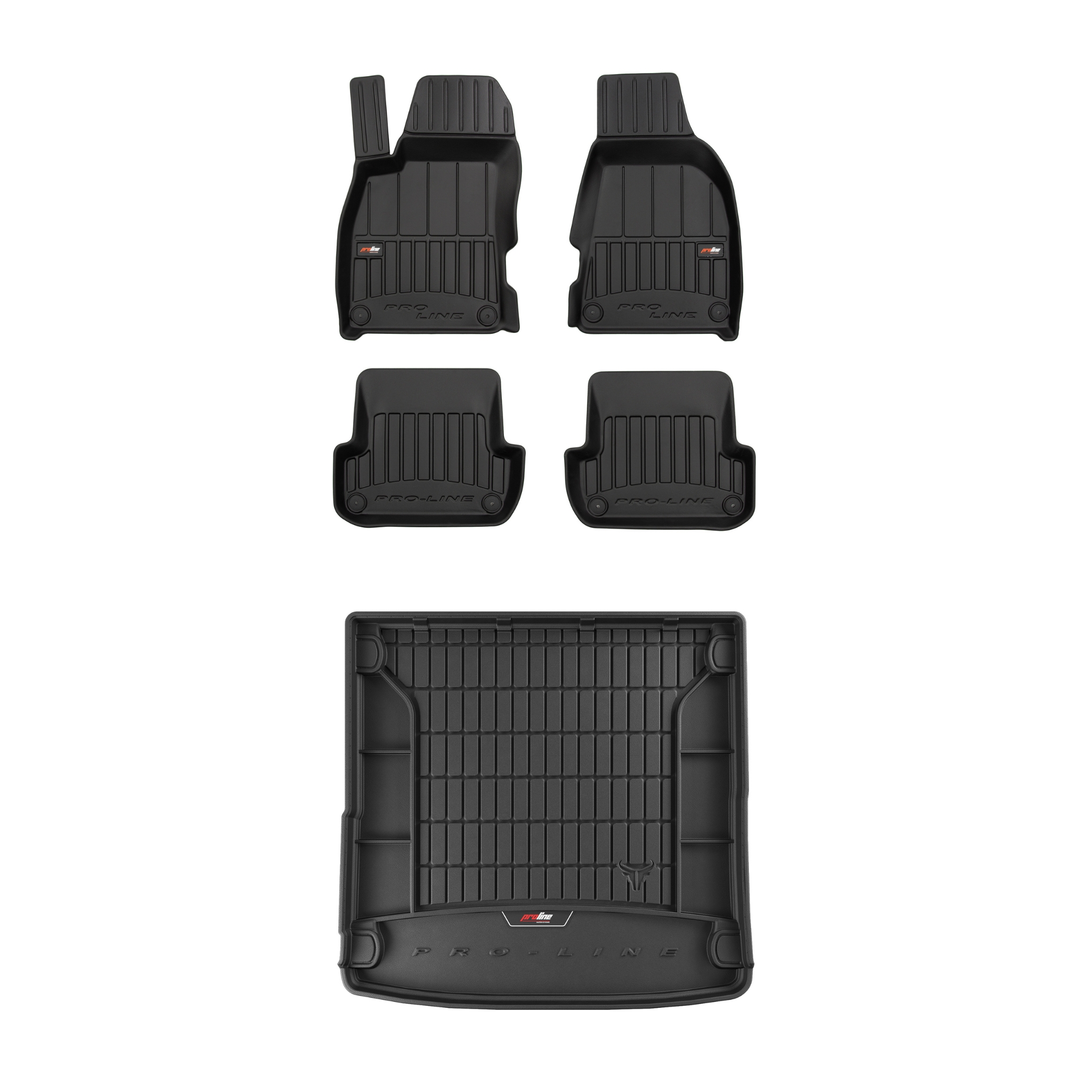 Frogum 3D Sada gumových koberců a rohoží s logem pro Seat Exeo 2008-13