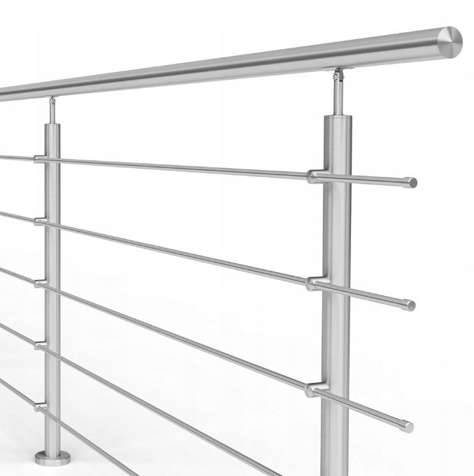 Nerezové zábradlí na balkon, terasu, výška 100 cm balustráda délka 1000 cm