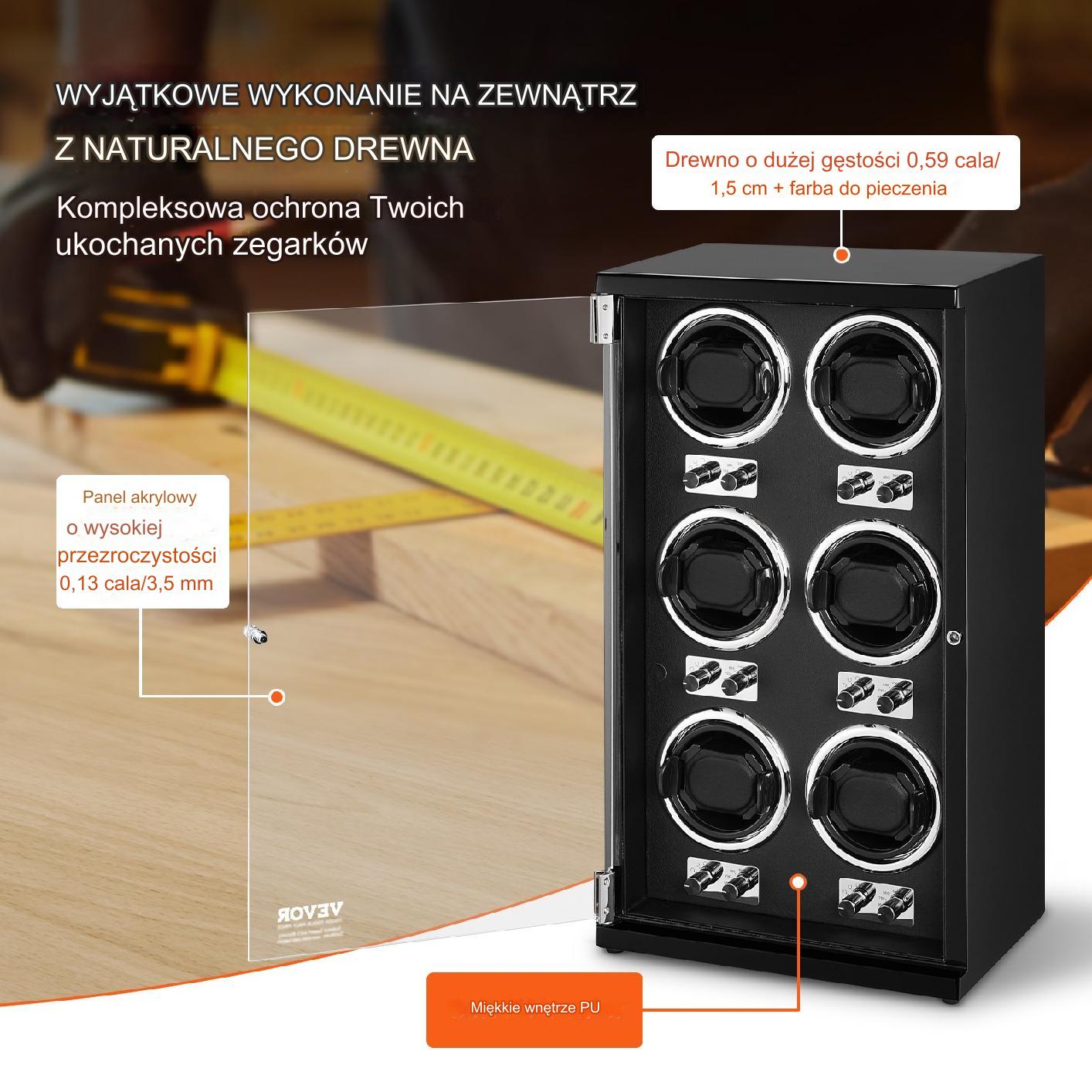 Rotomat do zegarków automatycznych Liczba miejsc oczekujących 6