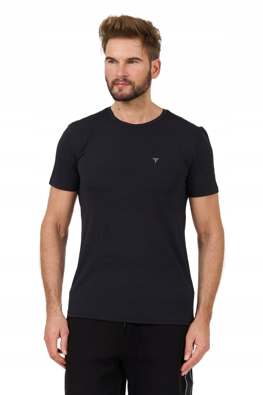 Guess Černé tričko New Tech Str T XXL