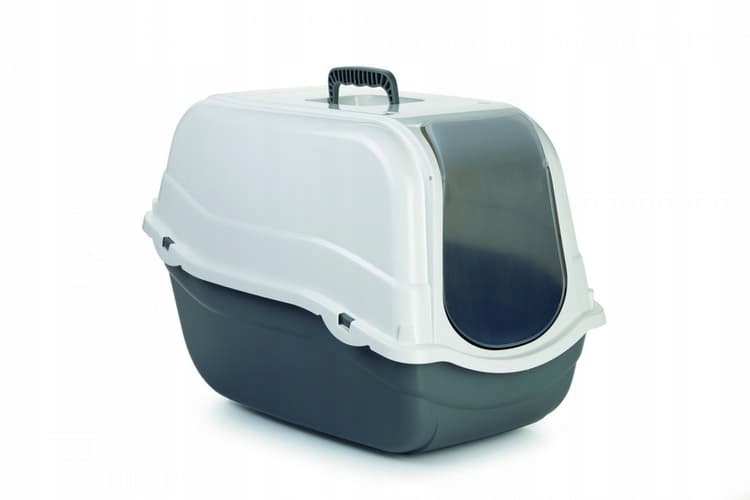 Beeztees Toaleta pro kočky Romeo šedá/bílá 57x39x41cm