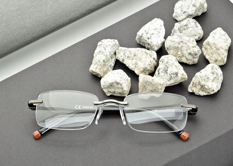 Bezramkowe okulary PLUSY do CZYTANIA Korekcyjne PATENTKI DAMSKIE MĘSKIE Kod producenta ST323