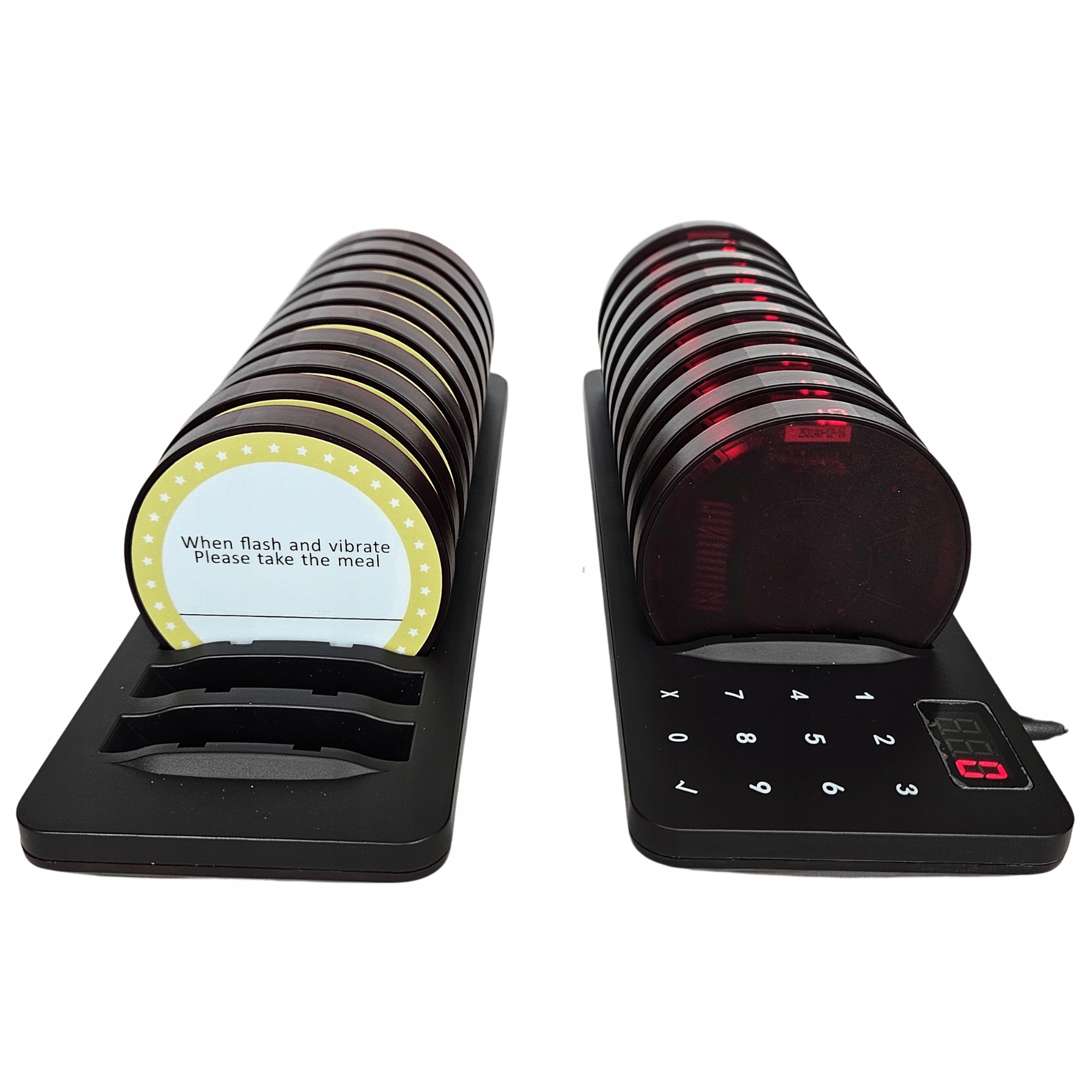 Vyvolávač zákazníků Pager restaurace Sada dosahu 500 m 20 Ks