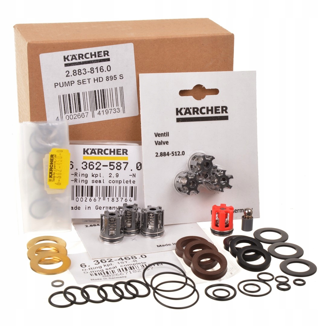 Karcher Zestaw naprawczy pompy do Hd 895s, Hd 799S uszczelniacze do myjki