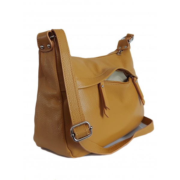 Exkluzivní Velká Kabelka Přes Rameno Z Přírodní Kůže Camel