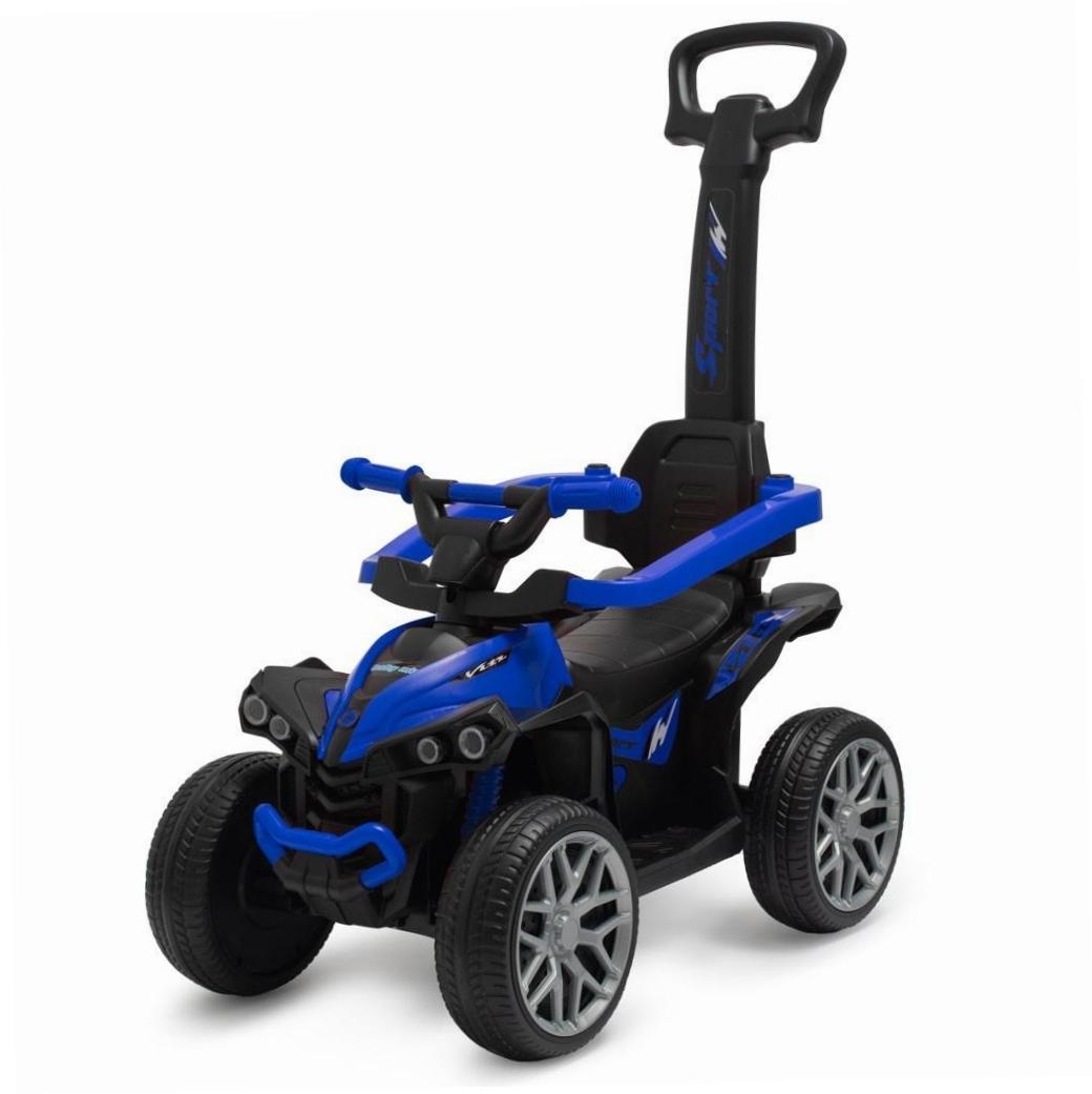 Jeździk z rączką niebieski