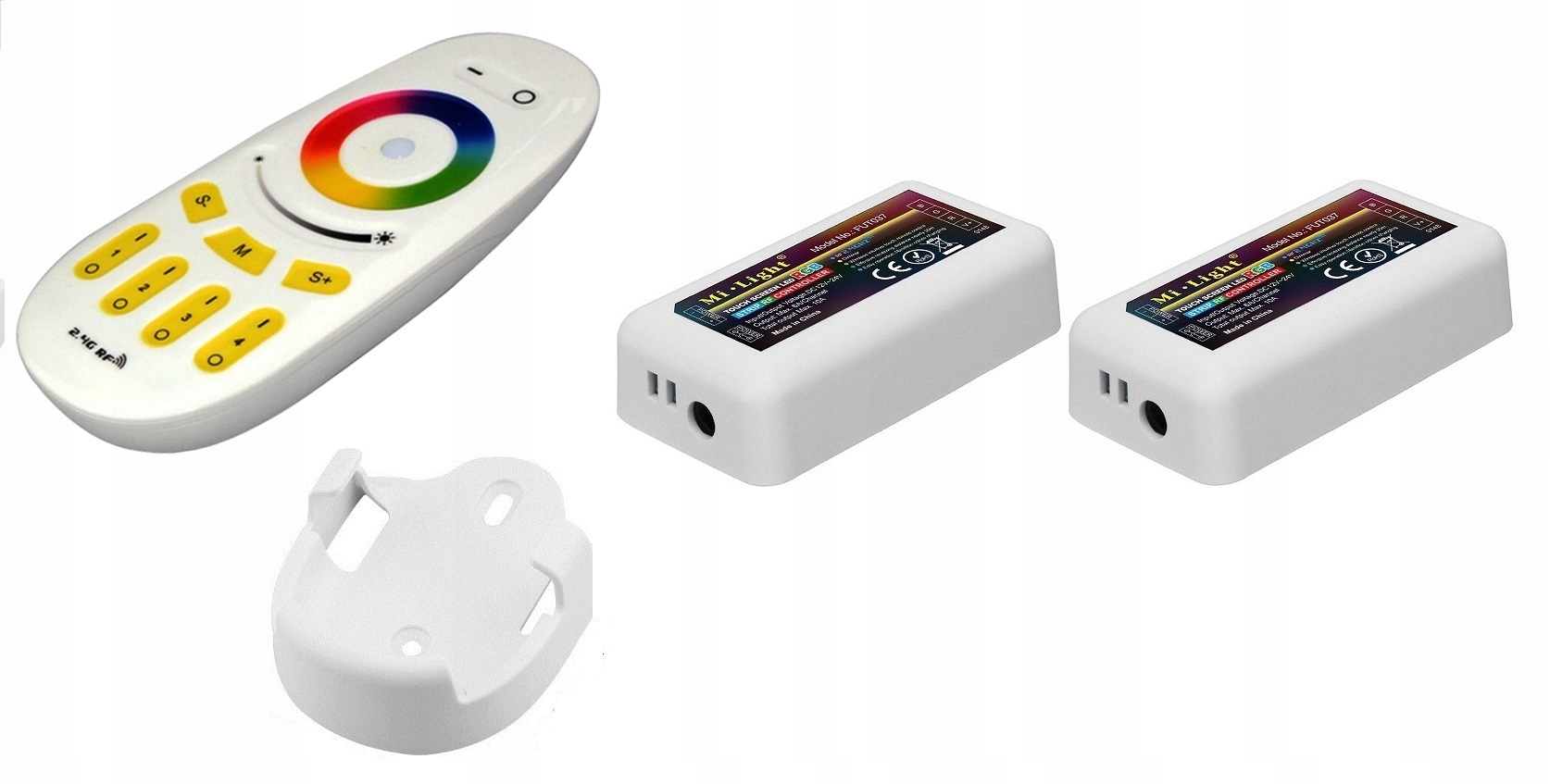 Sterownik 2 strefowy Rgb 2 x FUT037+FUT096+uchwyt na pilota