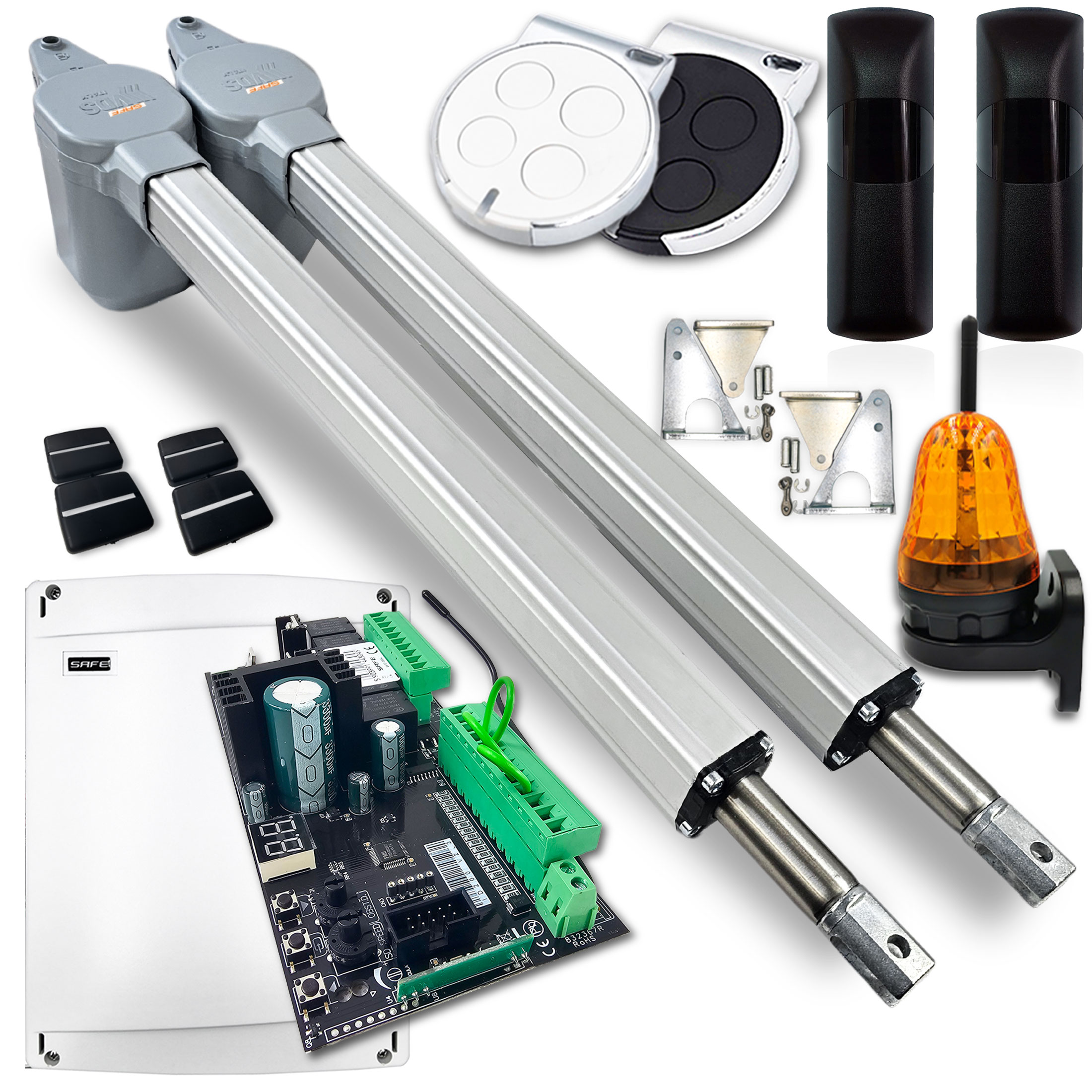 Pohon Pro Dvoukřídlou Bránu 7m 400kg Automat Safe lampa dálkové ovladače foto Italy