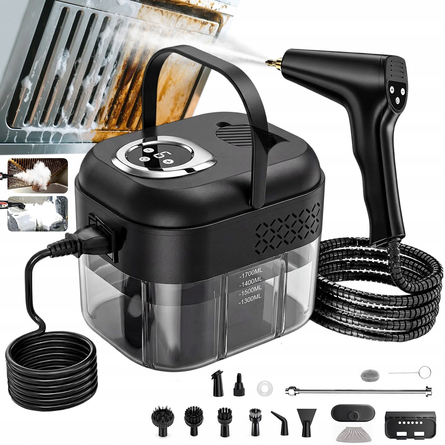 Parní Čistič Oken Parní Čistič 2500W 3BAR 1700 ML Vysoká Kvalita