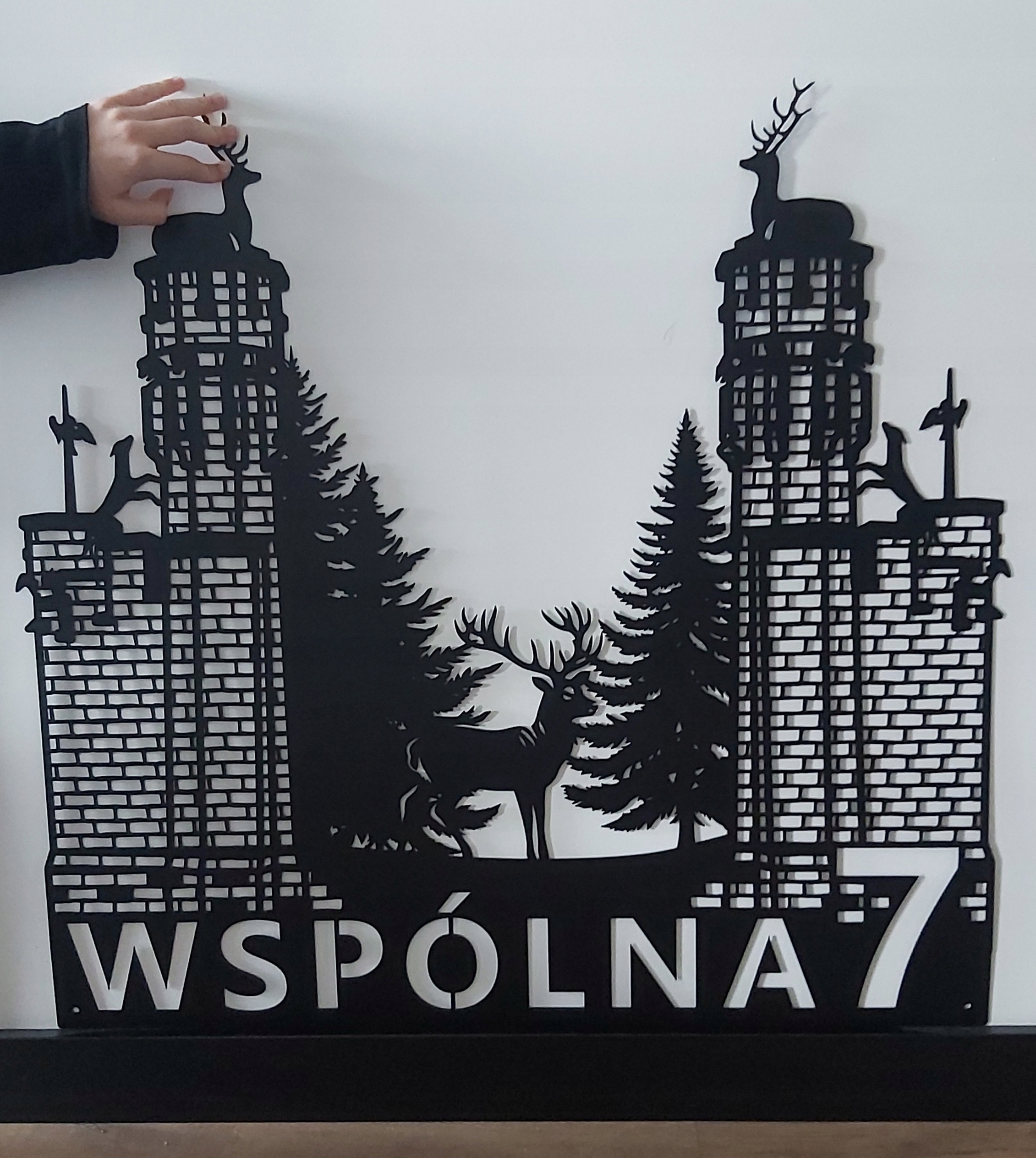 Čitateľné Číslo domu ulica adresa adresná tabuľa spoločná 80 cm projekt brána