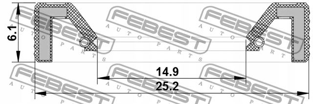USZCZELNIACZ WYBIERAKA BIEGÓW do FORD FIESTA VI Waga produktu 0.011 kg