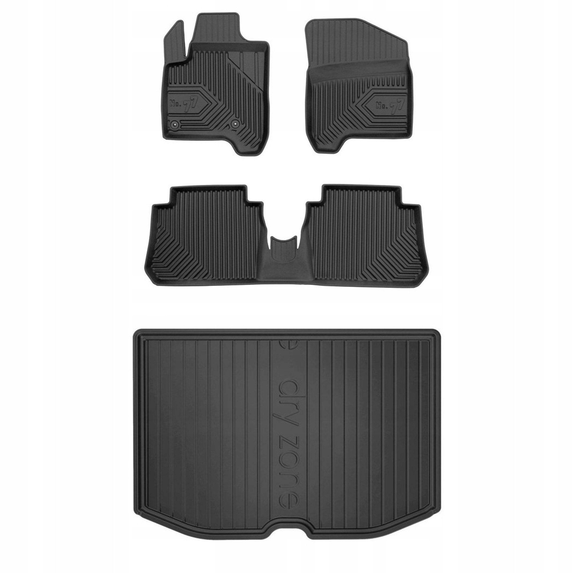 Gumová sada koberčekov a rohože Citroen C3 Picasso 2008-2017 horná podlaha