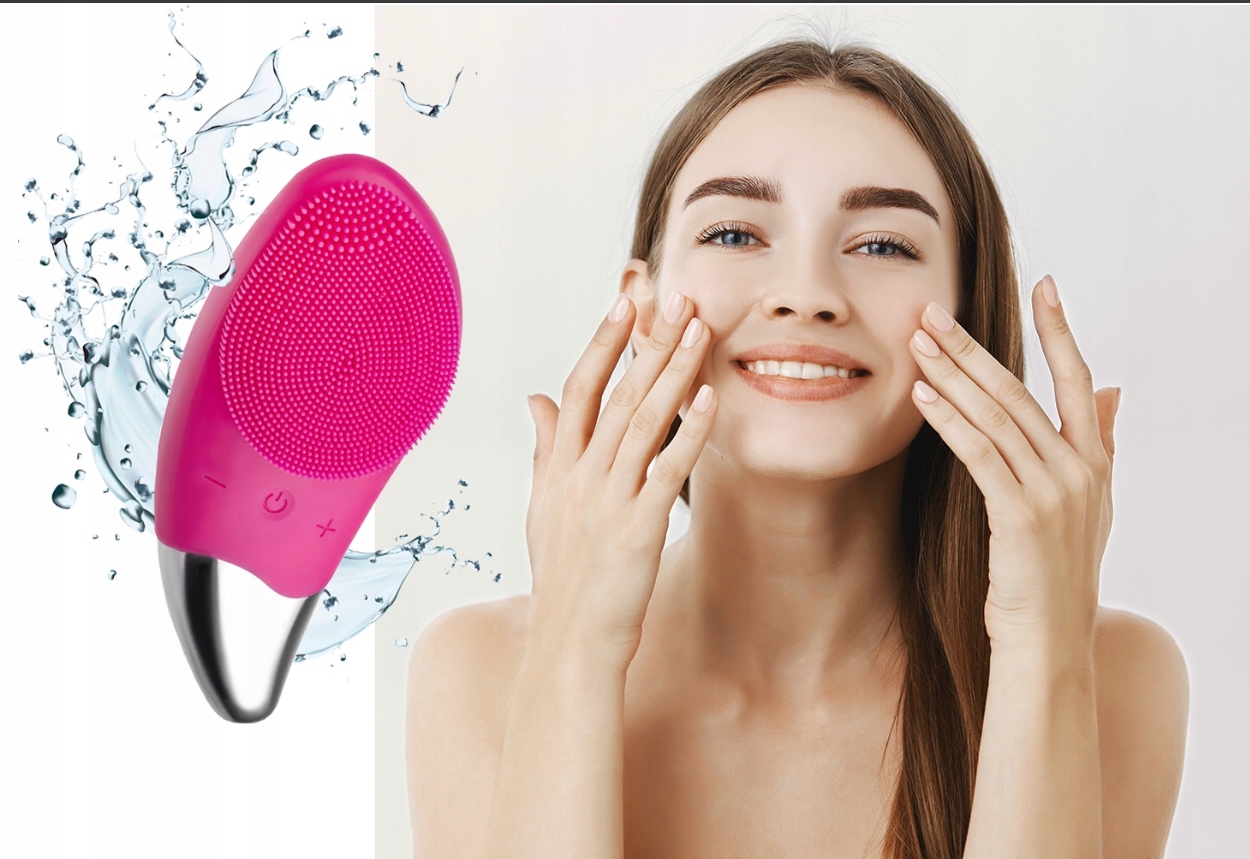 SONICZNA SZCZOTECZKA DO CZYSZCZENIA TWARZY OCZYSZCZANIA MASAŻER CZYŚCI PORY Model brak