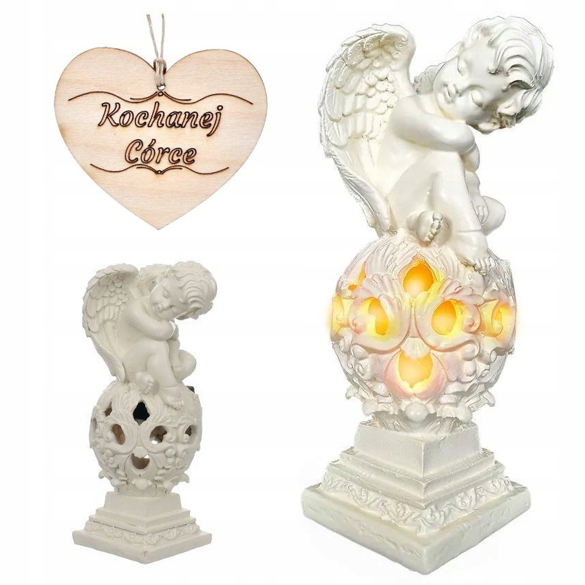 Hřbitovní Svíčka pro Dceru Solární Anděl do zahrady nebo na hrob