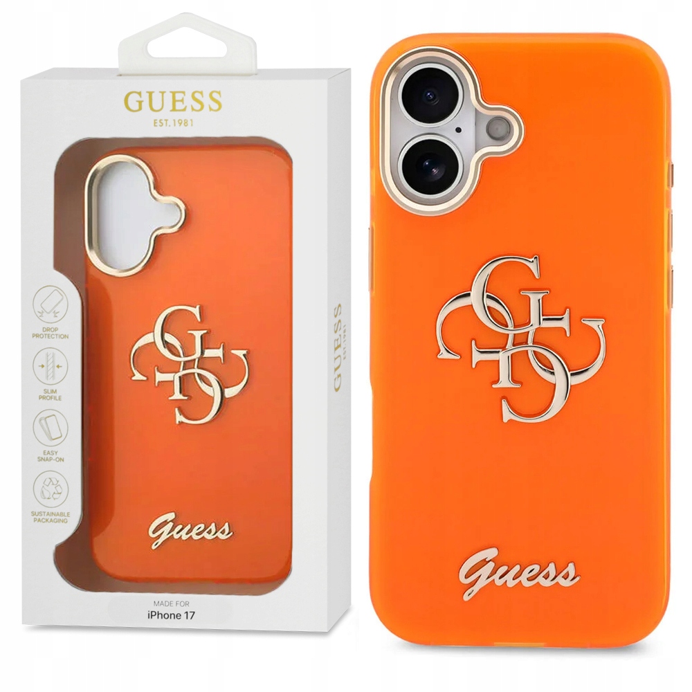 Guess 4G Originální stylové pouzdro obal zadní kryt pro Apple iPhone 17