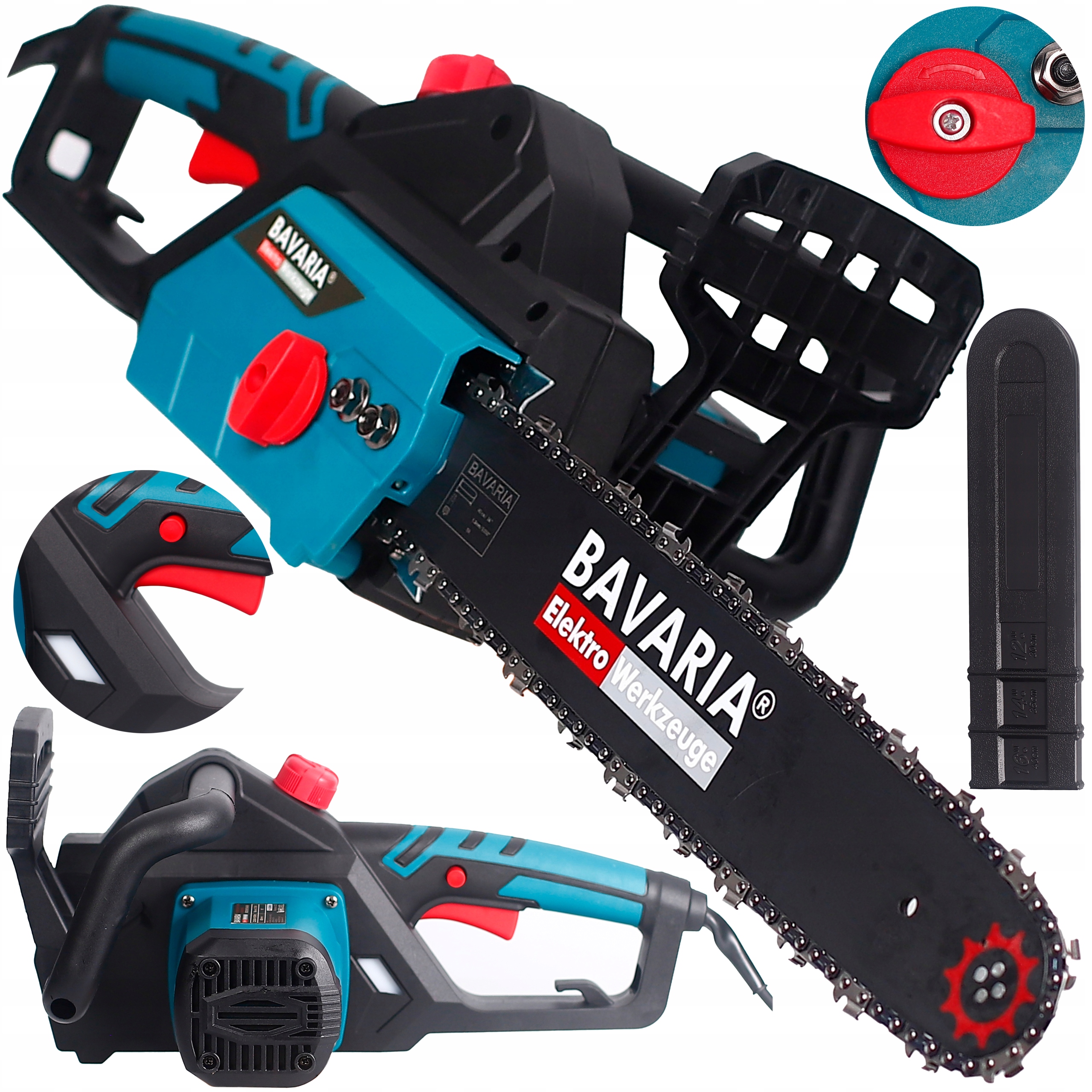 Elektrická Řetězová Pila Na Dřevo 40 mm Řezačka Sada