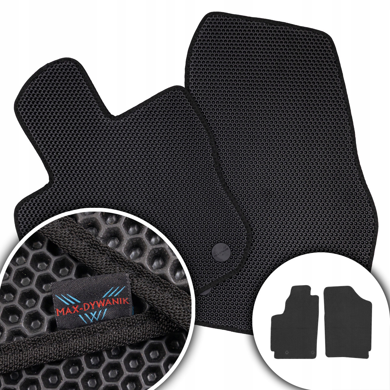 Berlingo I 2os 2005-2008 Koberce Eva Eternity Čierne Honey