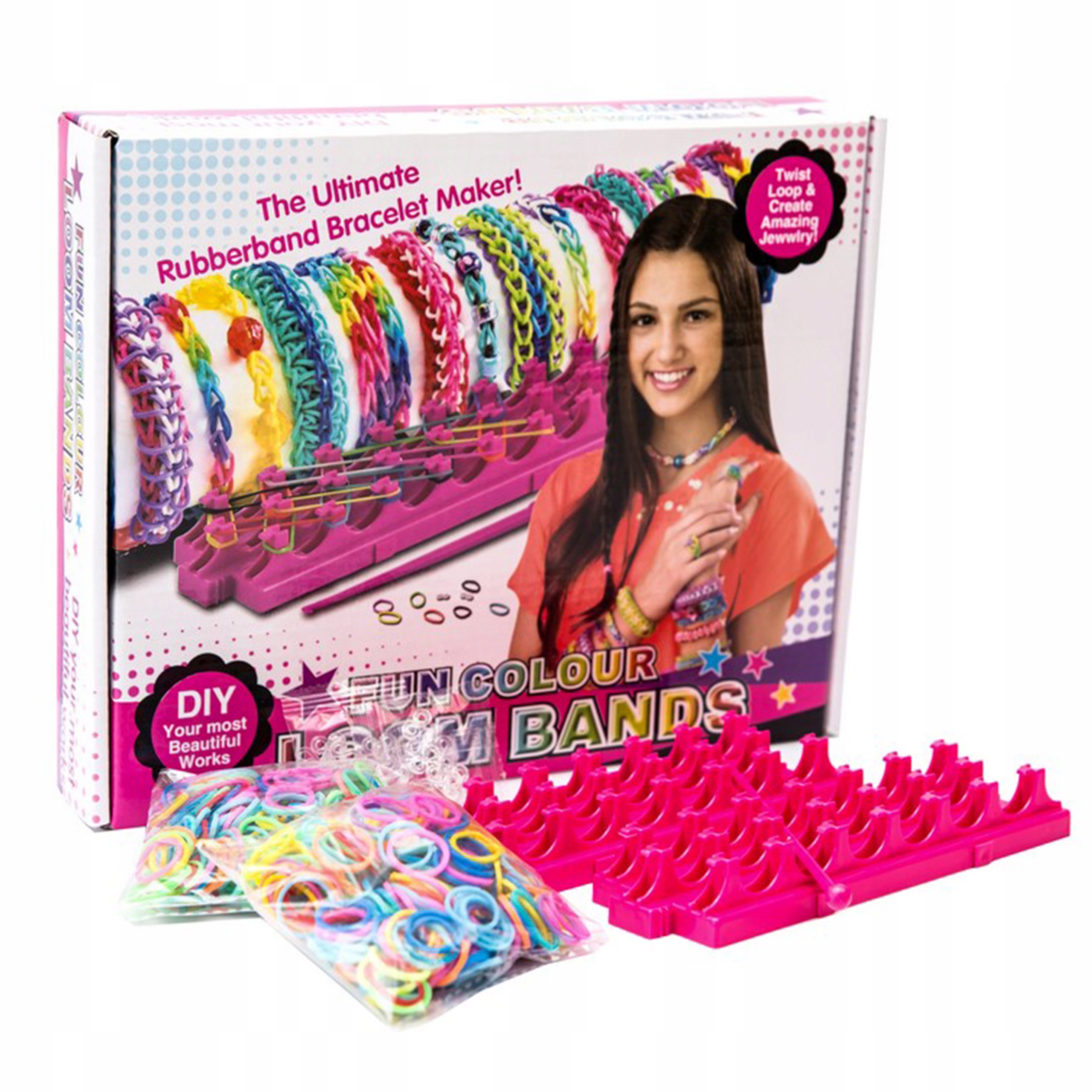 

Zestaw gumek z krosnem Loom Band bransoletki