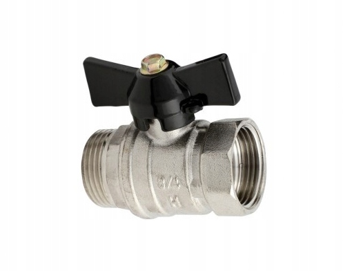 

Zawór kulowy z motylkiem 3/4 Gw/Gz Dn 20 Pn 25