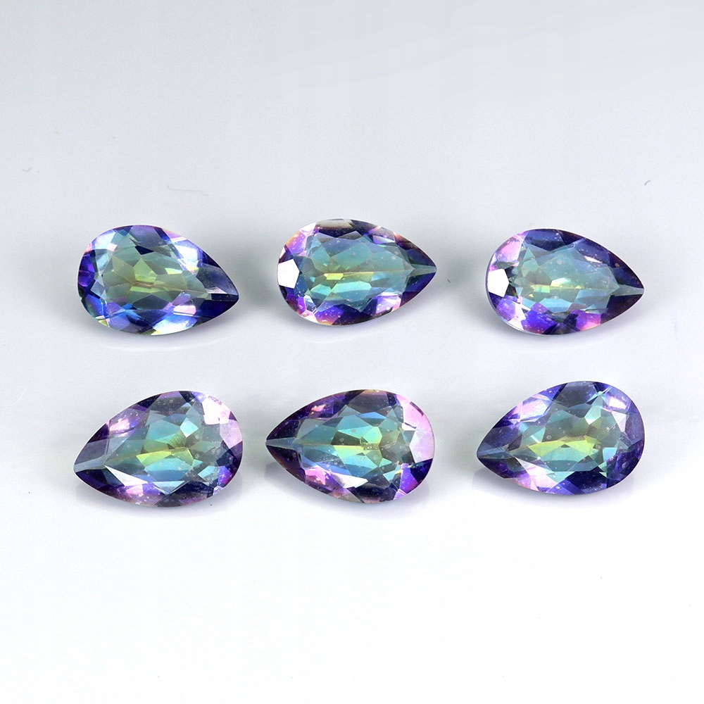 Mystický křemen přírodní kameny If 15.1ct 6 kusů