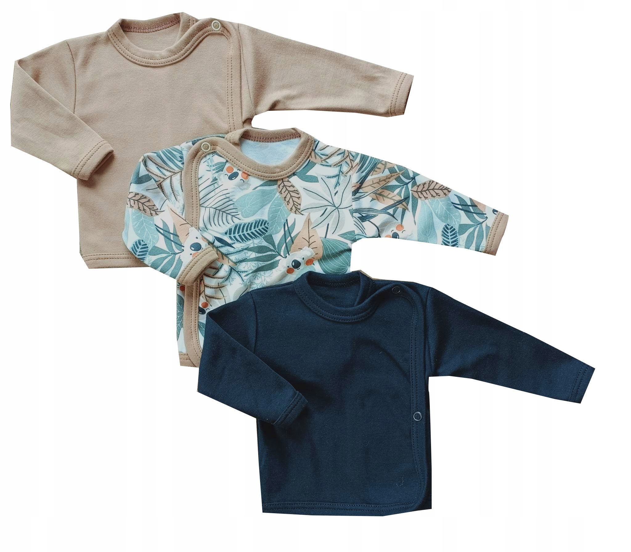 KOSZULKA niemowlęca 3-PAK kaftanik 62